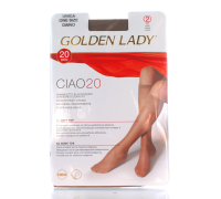 Golden Lady gambaletto velato 20 denari colore daino taglia unica 2 paia