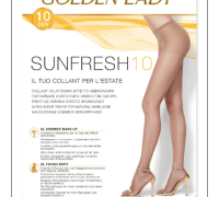 Golden Lady Sunfresh 10 collant velatissimo 10 denari effetto abbronzato taglia 5-xl 1 paio