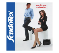 Scudotex gambaletto gran viaggio 17-17 mmhg unisex punta chiusa colore nature taglia 3