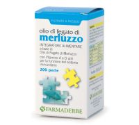 Olio di fegato di merluzzo con vitamina A e D integratore per la funzione del sistema immunitario 200 perle