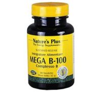 Natures Plus Mega B100 integratore energizzante a base di vitamine del gruppo B 60 tavolette