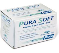Pura Soft garza sterile cotone morbido traspirante 36x40cm 12 pezzi