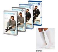 Gloria Med Man Support 18 cotton gambaletto uomo 18-20 mmhg colore bianco taglia 4