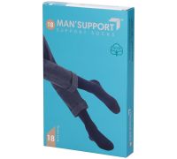 Gloria man support 18-20 mmhg gambaletto in cotone colore blu taglia 3