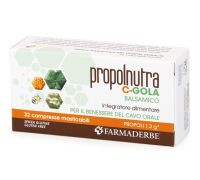 Propolnutra C-Gola Balsamico integratore per il mal di gola 32 compresse masticabili