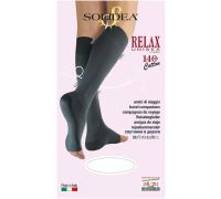 Solidea relax unisex gambaletto punta aperta 140 den 18-21 mmhg colore natur taglia xl