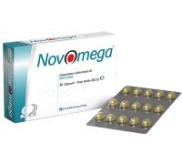 Novomega integratore per il sistema cardiocircolatorio la funzione nervosa e visiva 30 capsule