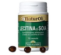 InaturOli Lecitina di Soia integratore per il colesterolo 70 capsule