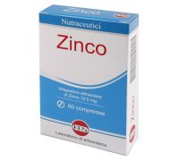 Zinco integratore per il sistema immunitario e il benessere di pelle unghie e capelli 60 compresse