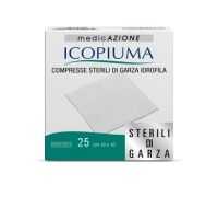 Icopiuma compresse sterili di garza idrofila 10x10cm 25 pezzi