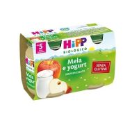 Hipp biologico omogenizzato mela e yogurt 2x125 grammi
