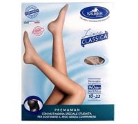 Sauber linea classica 18-22 mmhg collant premaman microrete 140 denari colore nero taglia 3