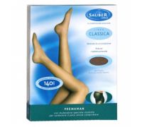 Sauber linea classica 18-22 mmhg collant premaman microrete 140 denari colore neutro beige taglia 5