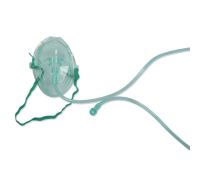 Maschera per ossigenoterapia con tubo