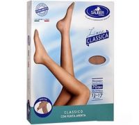 Sauber linea classica 13-17 mmhg collant microrete 70 denari colore bisquit taglia 4