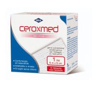 Ceroxmed garza autoadesiva ipoallergenica per fissaggio 5m x 2,5cm