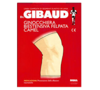 Gibaud ginocchiera biestensiva felpata camel taglia 4