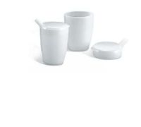 Bicchiere plastica per ammalati con beccuccio per bere facilmente