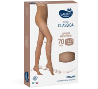 Sauber linea classica 13-17 mmhg collant microrete 70 denari colore medio taglia 5