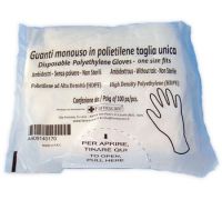 Farmacare guanto monouso in pvc taglia unica 100 pezzi