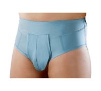 Orione slip per ernia inguinale in cotone colore azzurro taglia 5