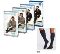 Gloria Med Man Support 15 cotton gambaletto uomo 15-18 mmhg colore blu taglia 2
