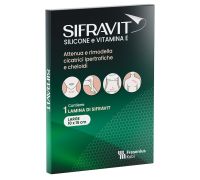 Sifravit Silicone e Vitamina E placca per cicatrici ipertrofiche e cheloidi 10 x 15cm 1 pezzo