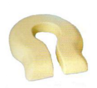 Cuscino antidecubito in gomma a forma di ferro cavallo