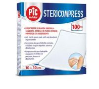 Stericompress compresse di garza idrofila sterile in puro cotone 10x10cm 100 pezzi