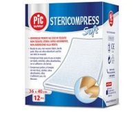 Stericompress Soft compresse di garza in tessuto non tessuto sterile 36x40cm 12 pezzi