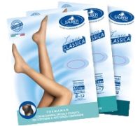 Sauber Linea Classica 13-17 mmhg collant premaman microrete 70 denari colore neutro beige taglia 5
