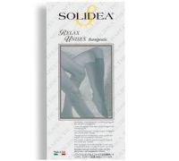 Solidea Relax 18-21 mmhg ccl1 gambaletti terapeutici a punta aperta unisex colore nero taglia xl