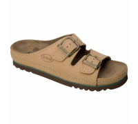 Scholl Air Bag Back sandalo senza cinturino tomaia in nubuck colore cuoio misura 43