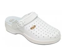 Scholl New Bonus ciabatte sanitarie professionali perforate colore bianco misura 38