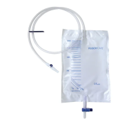 Rusch sacca per la raccolta dell'urina da letto capacità 2 litri tubo 120cm 1 pezzo