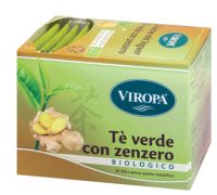 Viropa Tè verde con Zenzero Biologico infuso naturale 15 bustine filtro