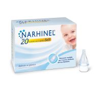 Narhinel 20 Ricambi per Aspiratore Nasale Neonati e Bambini con Filtro Assorbente Usa e Getta Soft 