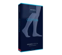 Sigvaris Cotton 18-21 mmhg ccl1 gambaletto lungo punta aperta colore nature taglia s plus