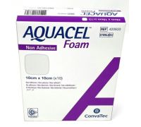 Aquacel Ag Foam medicazione sterile non adesiva 10 x 10cm 10 pezzi