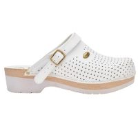 Scholl Clog Supercomfort zoccoli sanitari professionali con cinturino colore bianco misura 44