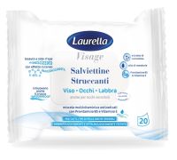 Laurella Visage salviettine struccanti viso occhi labbra 20 pezzi