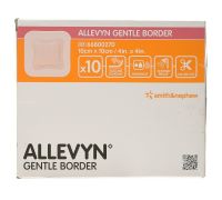 Allevyn Gentle Border mediczione in schiuma di poliuretano 10 x 10cm 10 pezzi