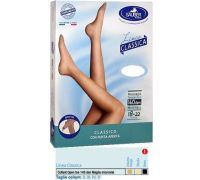 Sauber Linea Classica 18-22 mmhg collant open toe microrete 140 denari colore medio taglia 4