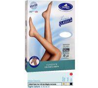Sauber Linea Classica 18-22 mmhg collant microrete punta aperta 140 denari colore medio taglia 5