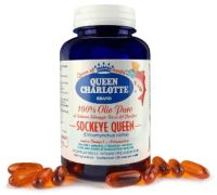 Queen Charlotte olio puro di salmone rosso integratore antiossidante 120 capsule