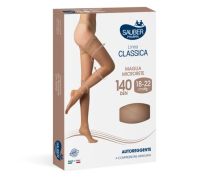 Sauber linea classica 18-22mmHg 140 denari autoreggente maglia microrete colore neutro beige taglia 3