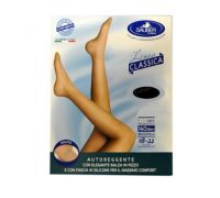 Sauber linea classica 18-22 mmhg autoreggente microrete 140 denari colore neutro beige taglia 4