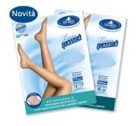 Sauber Linea Classica 18-22 mmhg autoreggente microrete 140 denari colore nero taglia 2