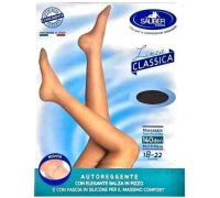 Sauber linea classica 18-22 mmhg autoreggente microrete 140 denari colore nero taglia 3