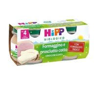 Hipp Biologico formaggino e prosciutto cotto omogeneizzato 2 x 80 grammi